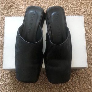Nine West Pony Hair Mules